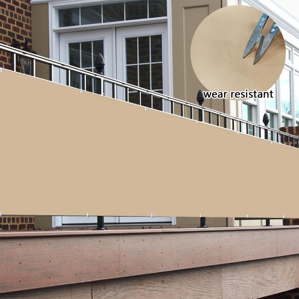 Rectangle Square Garden Fence Protection with Grommets Balcony Privacy Screen Cover