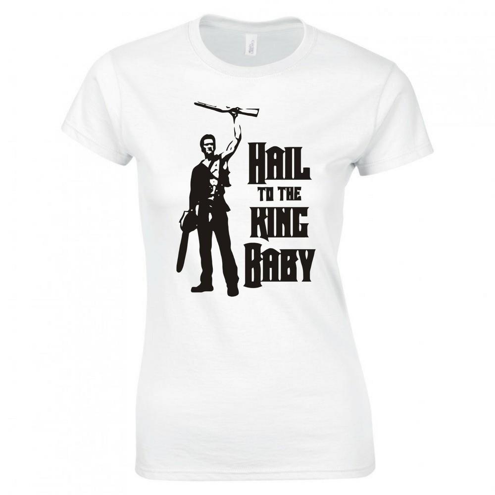 Inspired By The Evil Dead Hail To The King Baby Ladies Skinny Fit Tshirt