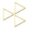 20pcs Stainless Steel Triangle Frame Charms Pendants for Earrings Necklace Bracelet DIY Jewelry Making Accessories Wholesale