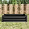 Raised Bed, Metal Planter Bed for Garden made of Robust Sheet Steel, Rust Protection, Kit without Bottom, Ideal for Vegetables, Herbs & Flowers Anthr