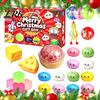 Soft Squeeze Toys for Sensory Play Advent Calendar, Bun Fidget Toys, Christmas Stocking Stuffers Stuffer, Stress Relief Kids Adults, Holiday Countdown