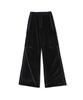 Sseochi410 Velvet Track Cargo Bootcut Pants Black