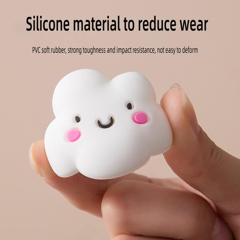 Cartoon Silicone Wall Protector, Door Handle Bumper Guard, Self Adhesive Rubber, Round Door Crash Pad, Anti-slip Sticker