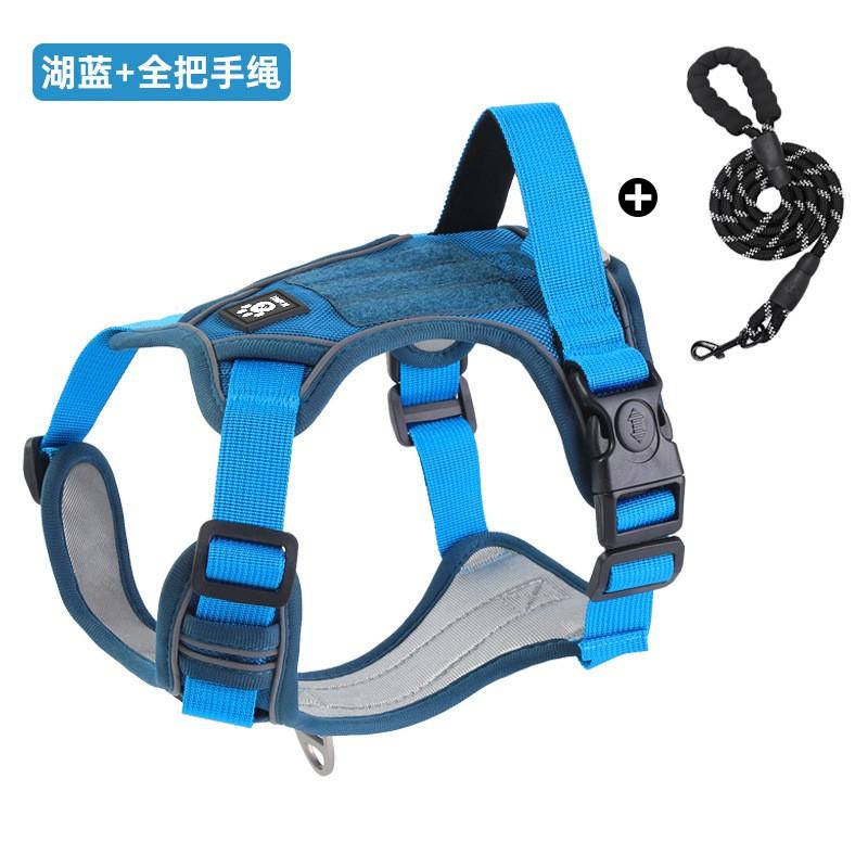 Adjustable Dog Harness Vest With Leash Medium To Large Breeds Golden Retriever Labrador Outdoor Walking Comfort Fit