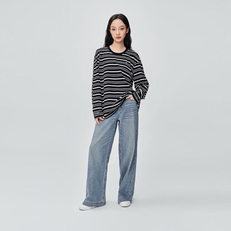 Lee Unisex Striped Long Sleeve T-Shirt