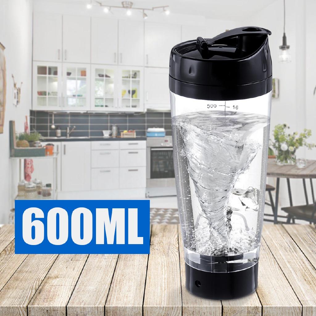 600ml Cup Shaker For Travel Use Fruit Juice Mixer USB Portable Electric Rechargeable Automatic Coffee Protein Milk Mixer белый