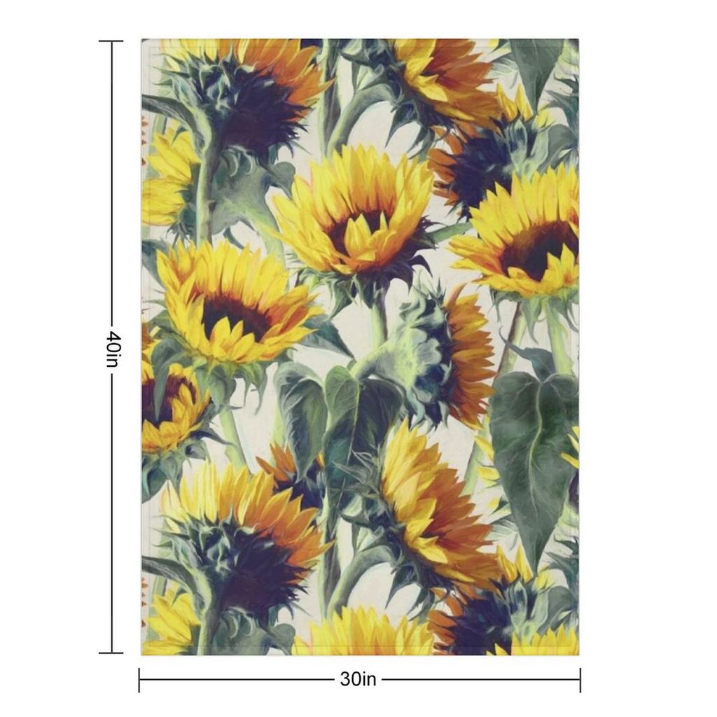 Sunflowers Forever Throw Blanket Blankets For Sofas Sofa Sofa Quilt Hair Blankets