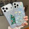 Cartoon Christmas Tree Pattern Phone Case For iPhone 17 Air 16e 16 15 14 Pro Max 13 17 Pro Max Shockproof TPU Hybrid Hard PC Phone Cover