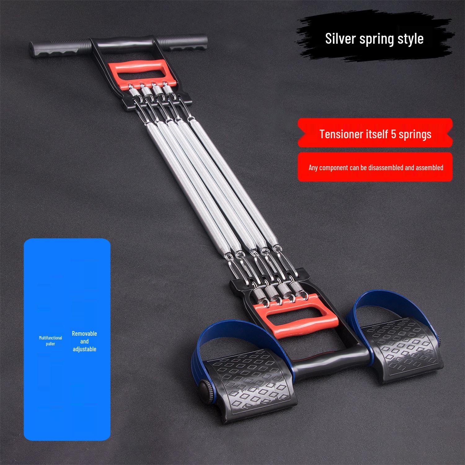 Men s Multifunctional Spring Arm & Chest Expander with Foot Pedal