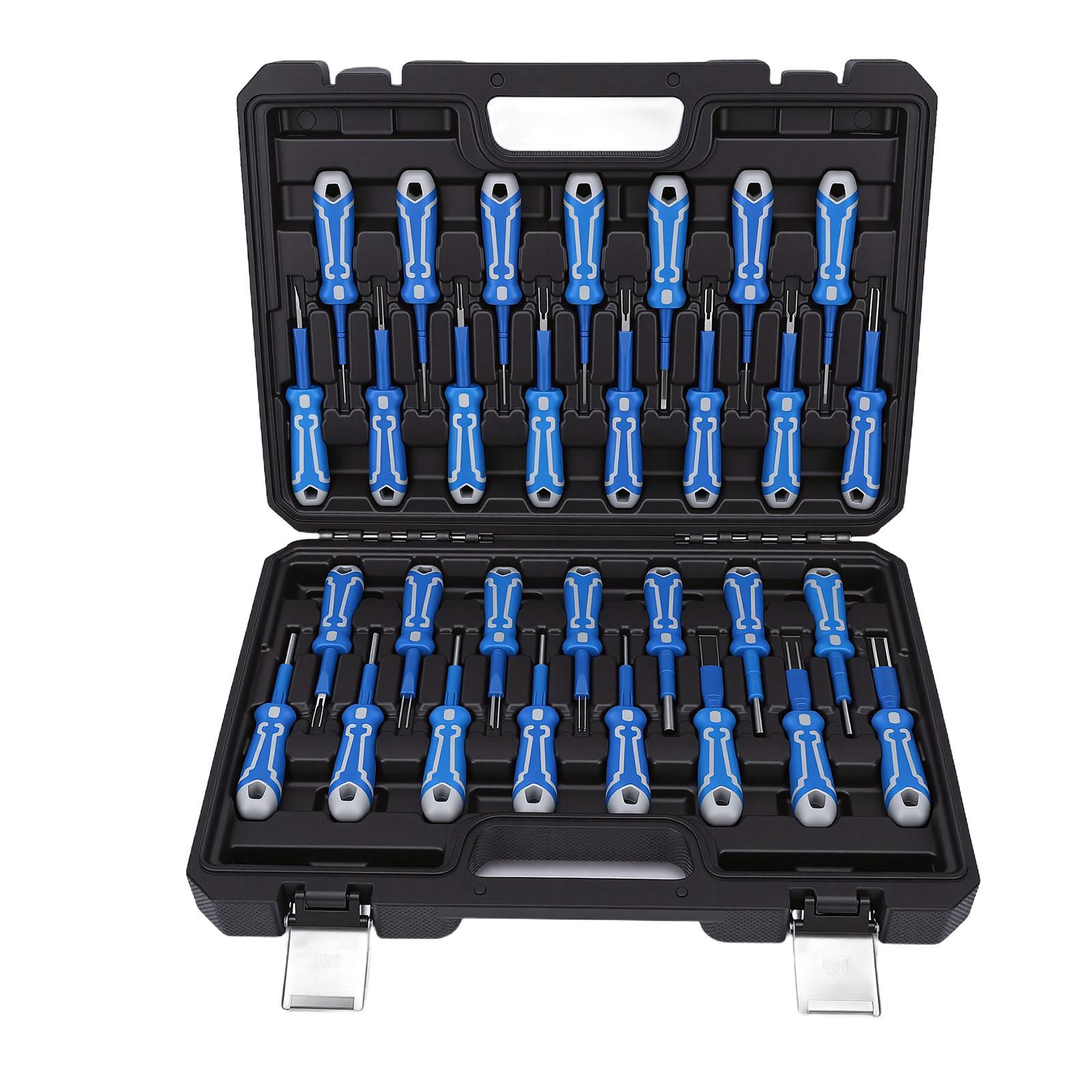 Automotive Electrical Terminal Removal Tool Kit Non Slip Handle Multifunctional Automotive Pin Extractor Tool Set