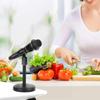 Adjustable Microphone Stand Universal Detachable Mic Holder Stand with Weighted Round Base for Desktop Live