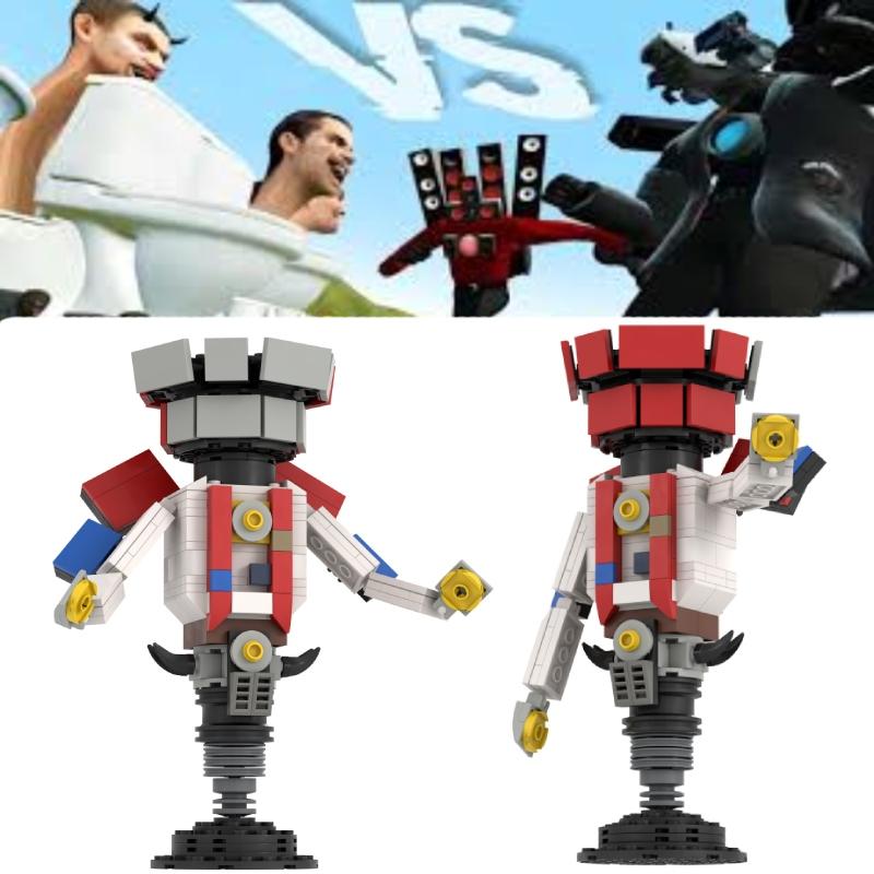 Toilet Skibidi Bulb Man Building Blocks Abs Diy Figure Creative Toy Kids Gift
