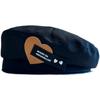 Sweet and Cool Love Shows the Face, Small Beret, Female Autumn and Winter Retro Fashion Temperament, Black Painter Hat