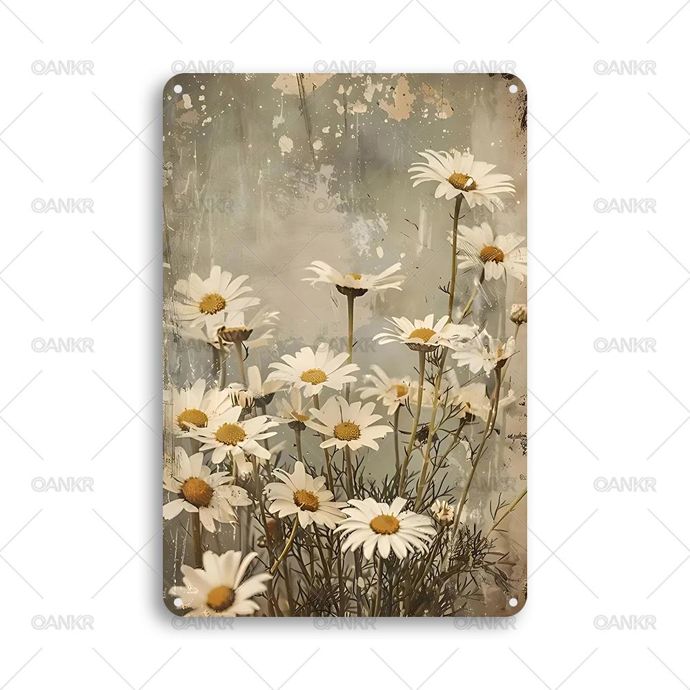

Vintage Garden Art Poster Metal Tin Sign Ideal Gift x Inch Flowers Metal Signs for Backyard Bedroom Home Wall Decor Plaque 20x30cm（7.8x11.8inch）