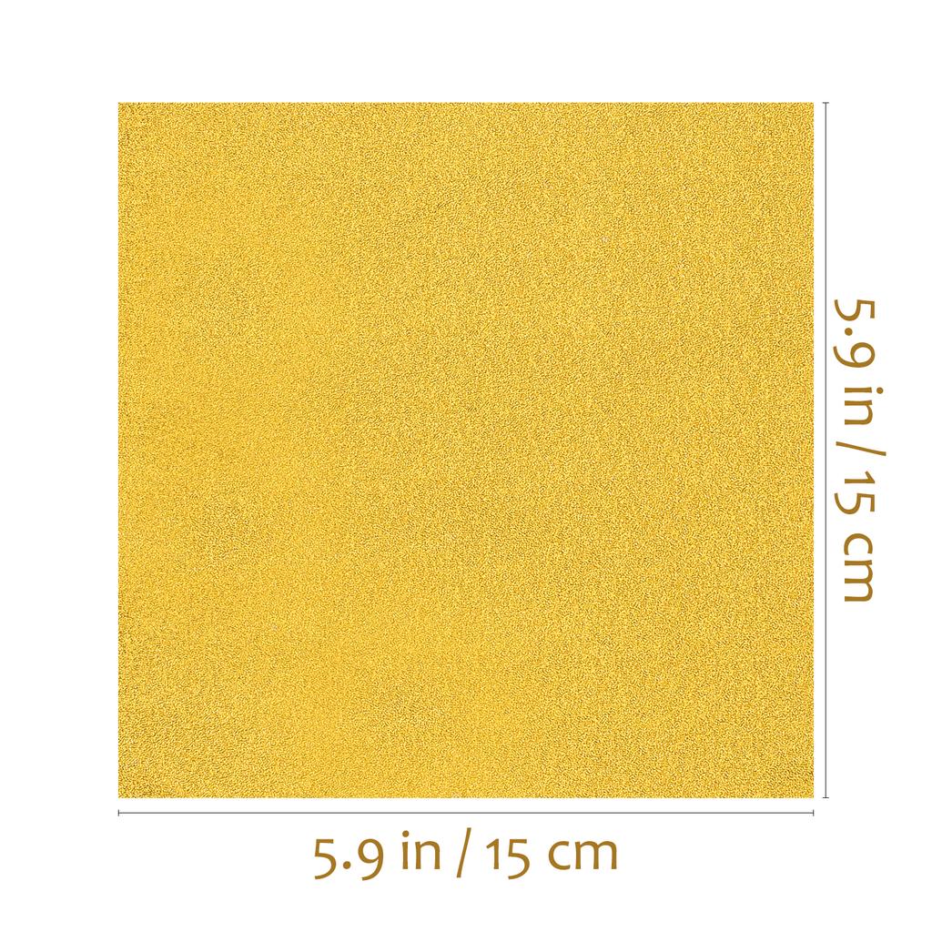 500 Stück 10x10cm Goldfolien-Verpackungsbögen Schokoladenbonbon-Verpackung Sicher für besondere Anlässe Folien-Bonbonverpackungen