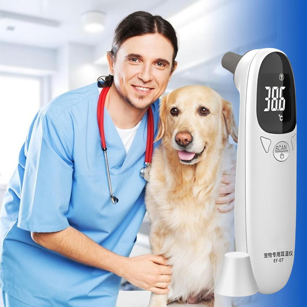 Waterproof Pet Thermometers Vet Tech Thermometers Puppy Thermometers Fever Detection Device For Pet High-Precision Accurate Led