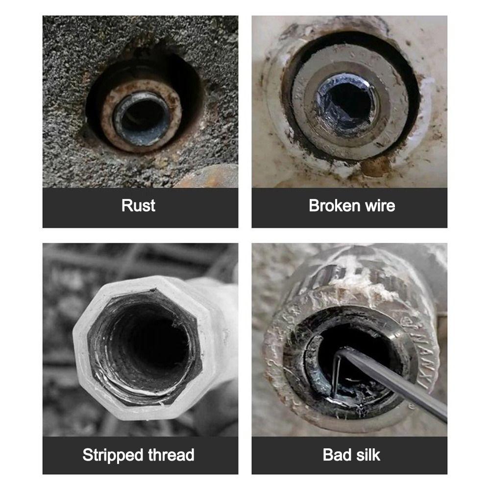 Universal Broken Wire Extractor Wear-resistant Stripped Screw Extractor New Pipe Extractor Tool