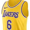 Nike Los Angeles Lakers Lebron James Away Edition Swingman Jersey Men Tops Yellow DM6028-728