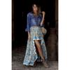 Women's Summer Printed Irregular High Waisted Holiday Halter Skirt
