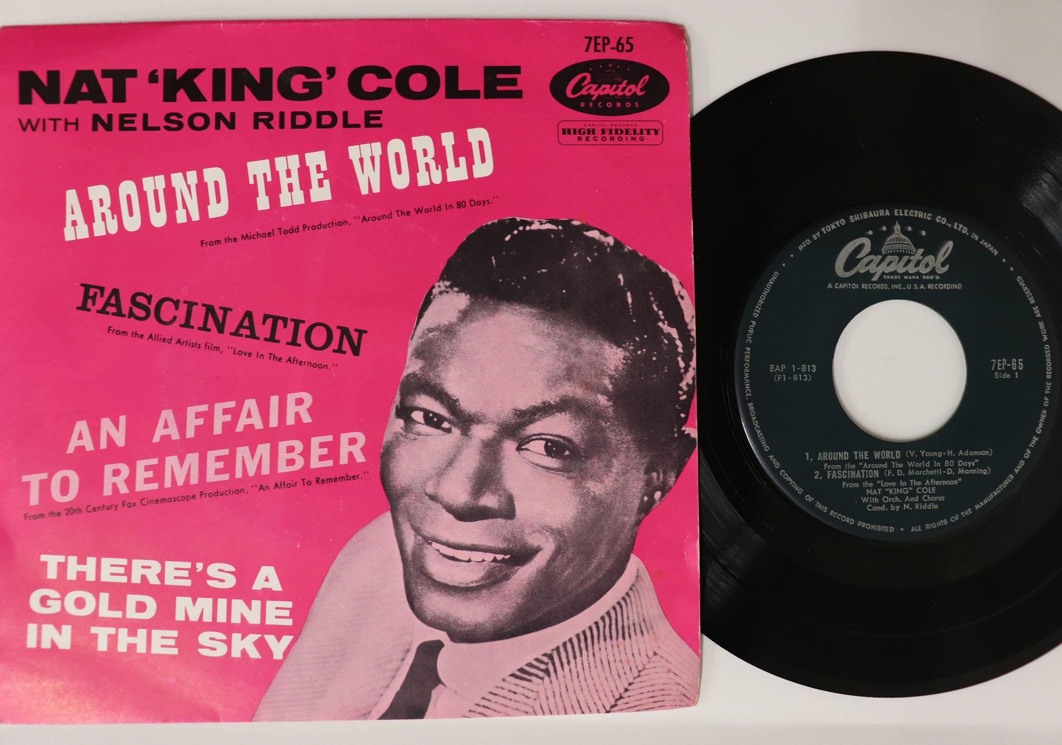 

7inch Record NAT KING COLE, NELSON RIDDLE - Around The World 7EP65 CAPITOL 1957 Japan Pop Used