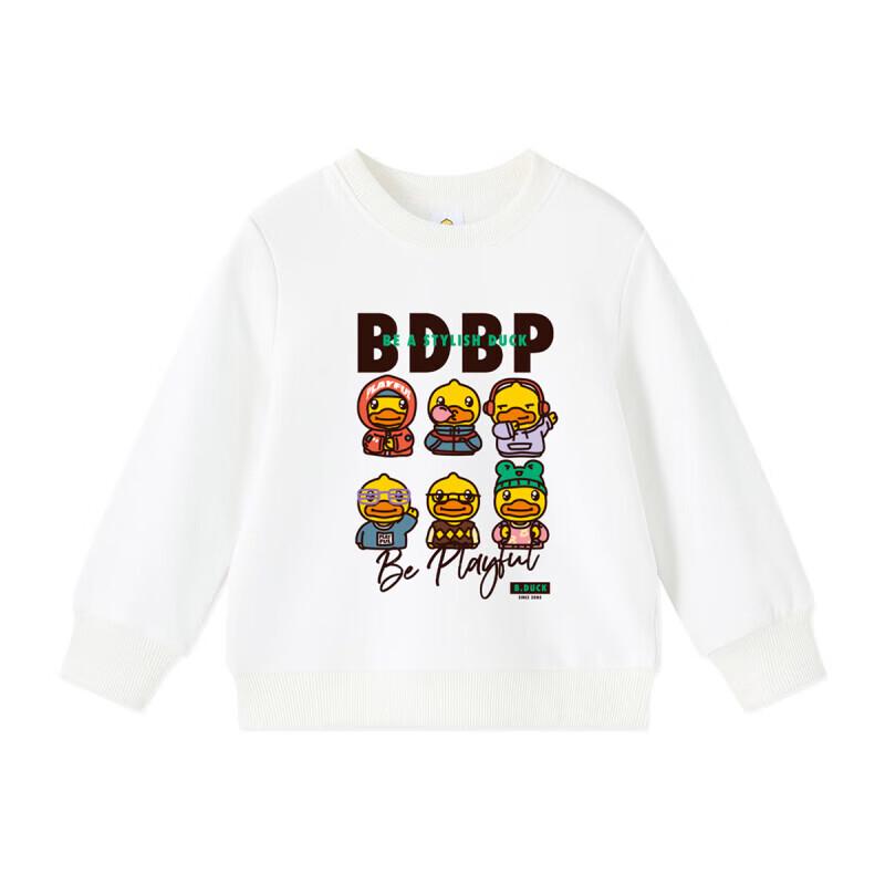B.Duck Boys  Cartoon Crewneck Sweatshirt 110CM