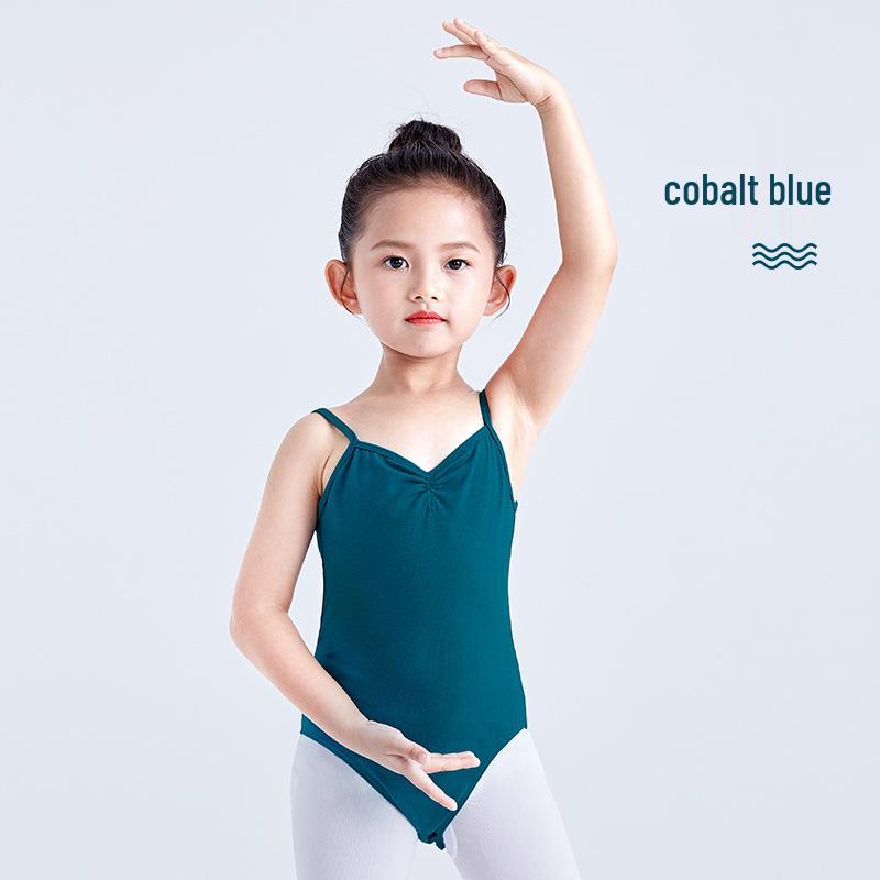 Girls' Summer Spaghetti Strap Leotard Ballet Dance Practice Costume