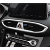 Car Styling Gear Air Vent Outlet Frame Window Control Panel ABS Chrome Silver Interior Sticker For Hyundai Santa Fe IX45  +