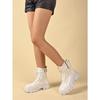 Women's New Lace-Up Round Toe Platform Short Boots Bag Boots Women's British Style Fashion Martin Boots
