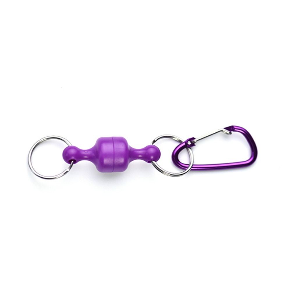 Quick Release Fishing Magnetic Buckle Magnetic Keychain Carabiner Retractor  Attached Nippers