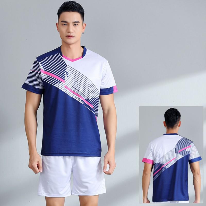 Quick Dry Breathable Badminton Set Men Women Short Sleeve Sportswear Training Competition Outfit Fall