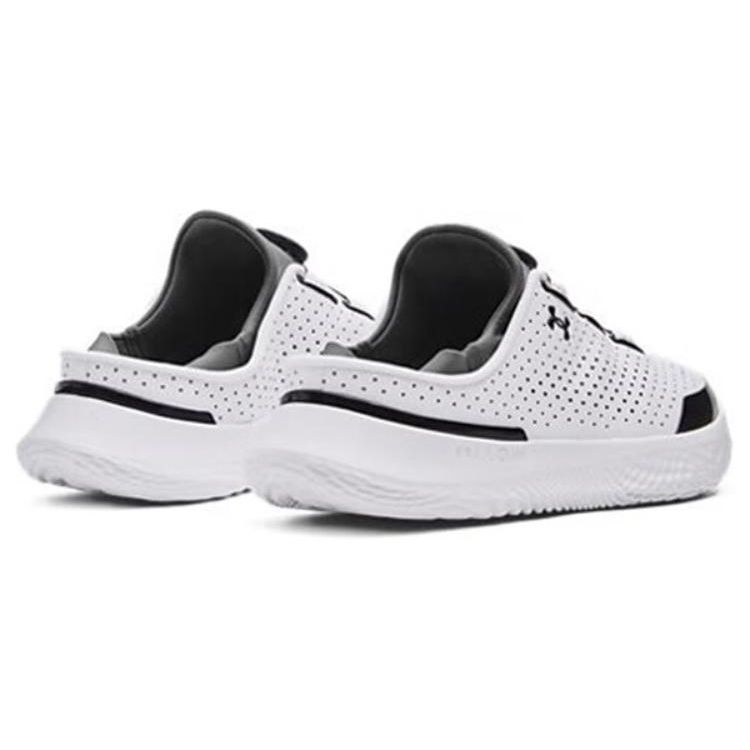 Under Armour Stylish Comfortable Shock Absorbing Breathable Low Top Casual Shoes Unisex sneaker White Black 3027049-121