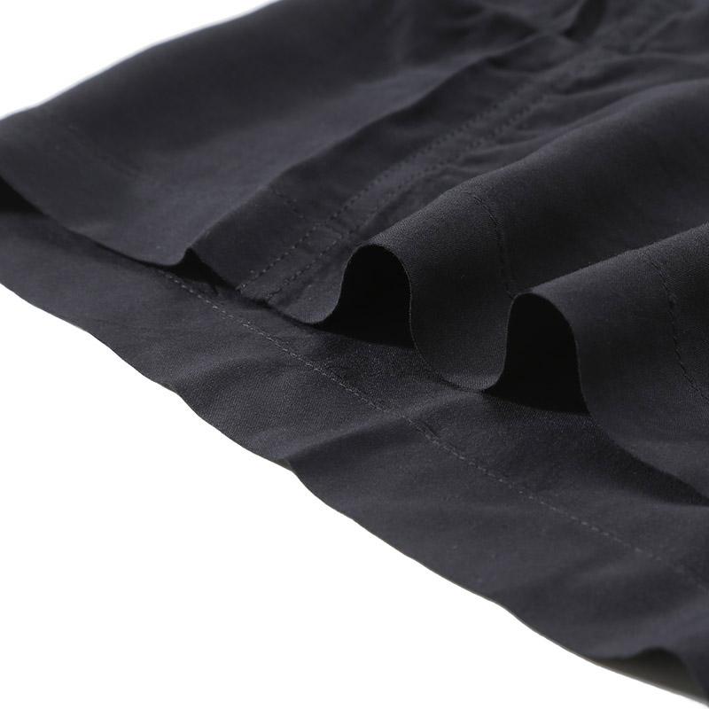 Armani Exchange Sustainable Series Solid Color Single-Breasted Casual Loose Long Sleeve Shirt Men shirts Black 6RZC10-ZNRNZ-1200