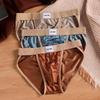 Slip da Uomo di Alta Gamma in Seta Ghiacciata e Nylon con Cavallo Antibatterico - Stile Trendy