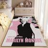 Pop Culture Area Rug, Marilyn Monroe Pink Pop Art Poster, Bedroom Decor, Non-Slip Mat