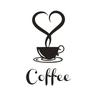Wall  Sticker Coffee Cup Pattern Pvc Kitchen Oil-proof Anti-fouling Home Decoration Sticker