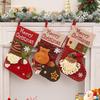 Santa Claus Christmas Stockings: Small Socks and Gift Bags for Kids, Tree Ornaments, Creative Decorations