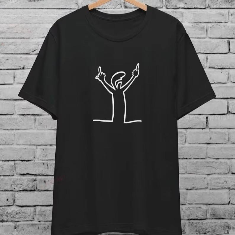 2026 New Angry La Linea Unisex Tshirt For Unisex Wounisex The Line Osvaldo Vintage Funny Gift 80s Cartoon Summer C