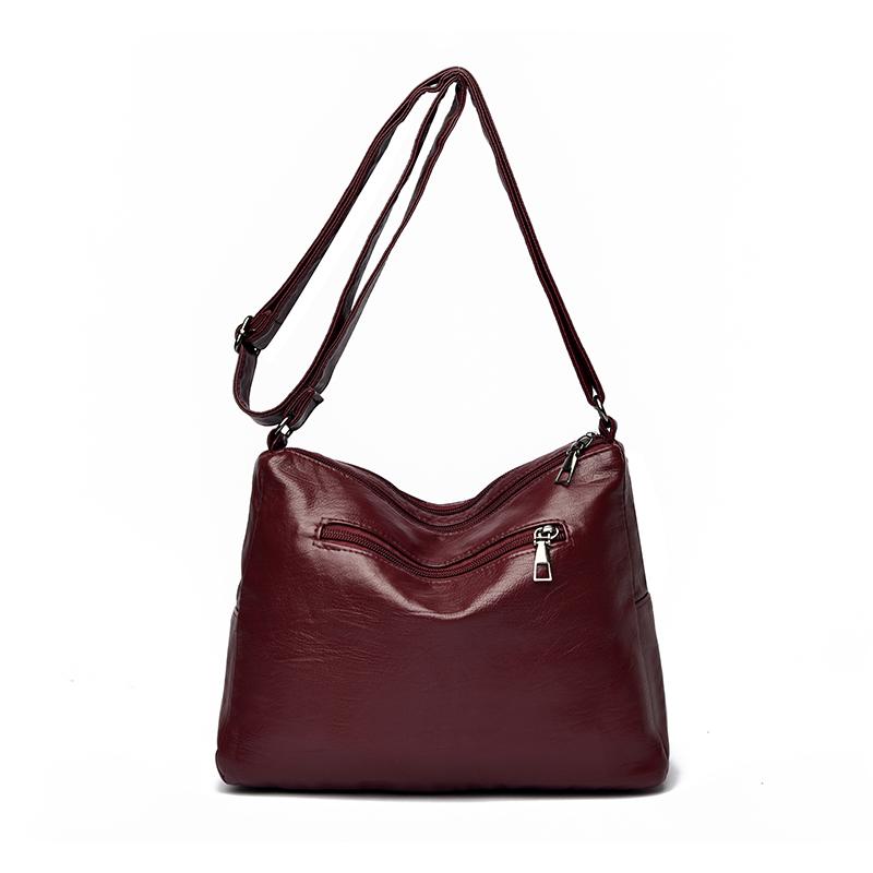 Vintage Shoulder Bag Multi-zipper Mother Bag