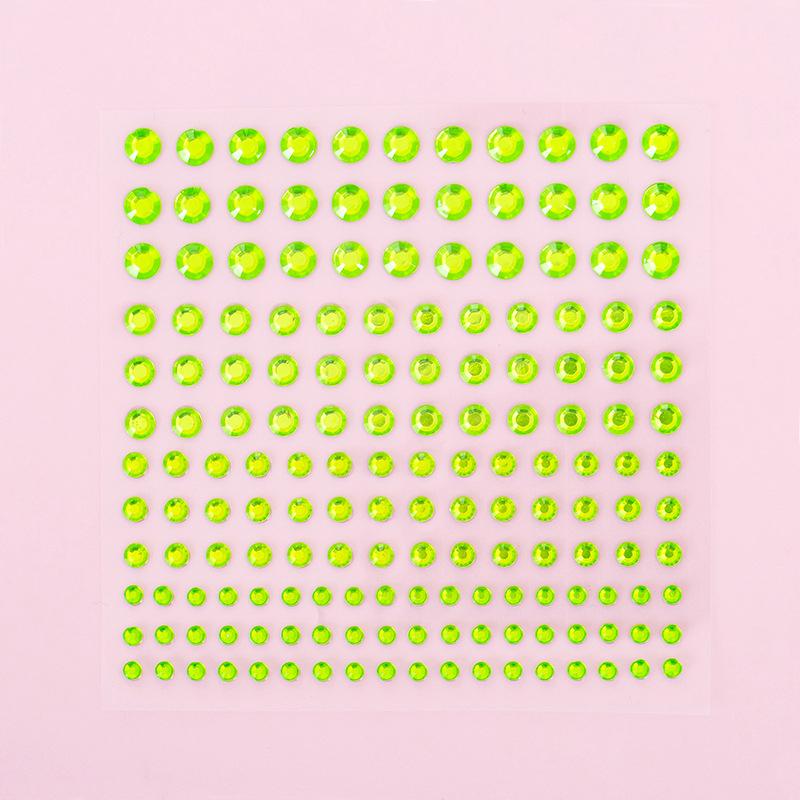 1Sheet 165Pcs 3456Mm Rhinestone Stickers Crystal Jewels Stickers Self Adhesive Face Body Gem Stickers Diy Decorative Crafts