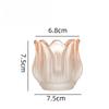 Glass Tulip Candle Cup, Atmosphere Decoration, Photo Prop, Candlestick, Lotus-shaped Candlestick, Candle Utensils