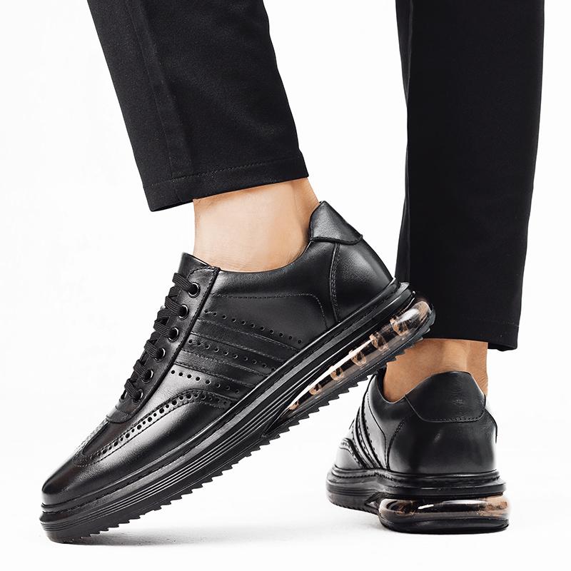 Fashion Genuine leather business casual shoes Leisure sports design styles Daily office High quality adult shoes Black hot selling