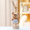 Bear Teddy Suspenders Plush Keychain Doll Bag Pendant Toy Animal Cartoon Gifts