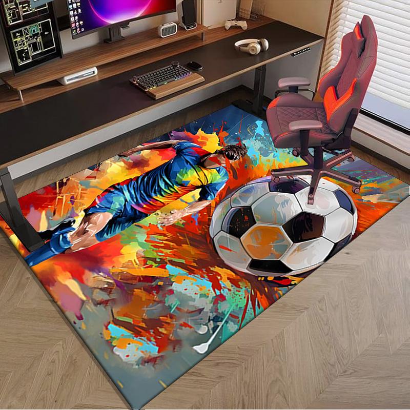 Baseball Fire Power Carpet, Chair Rug,Rug for Office Bedroom Living Rooms, Doormat Decor Fan Gift Christmas Gift
