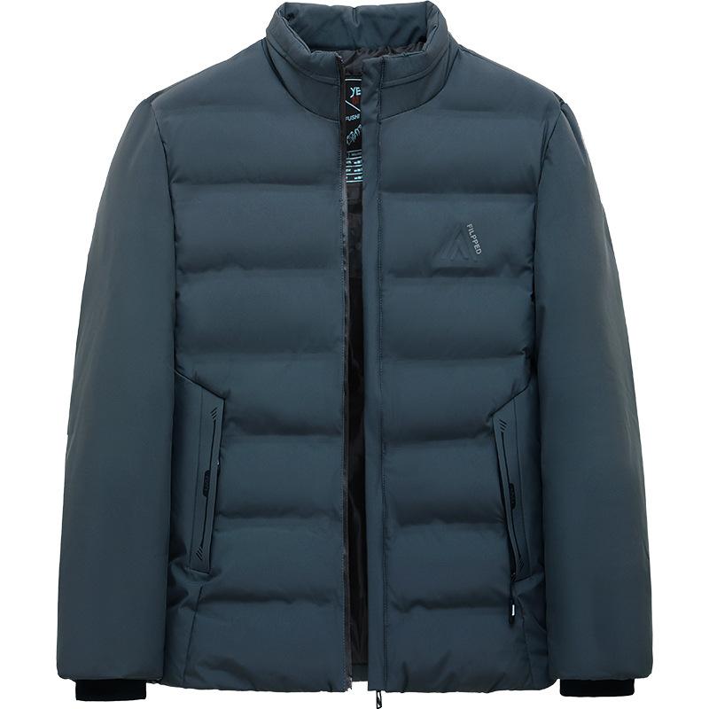 

Thickened Stand Collar Cotton Coat In Winter, Casual Warm and Simple and Versatile Men s Cotton Coat L