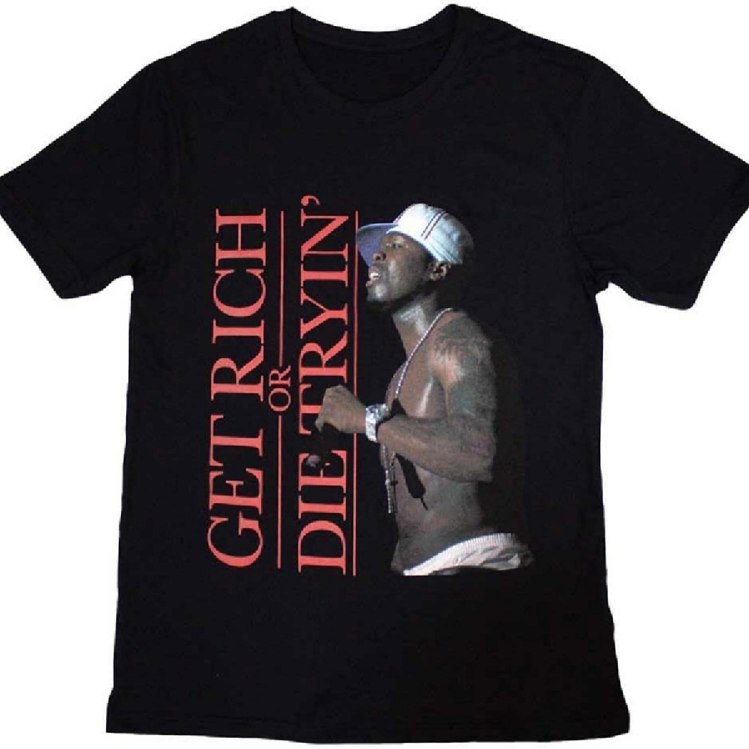 

50 Cent Get Rich Logo T Shirt XXXXXL