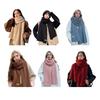 Women Scarf Thickened Warm Solid Color Scarf Autumn Winter Versatile Comfortable Knitting Long Scarf Fashion Accessory