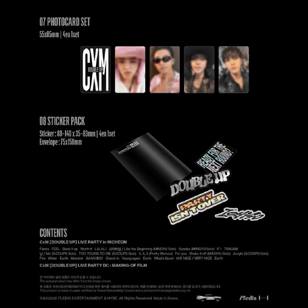 Vorbestellung SEVENTEEN CxM Double Up Live Teil DC & Weverse POB