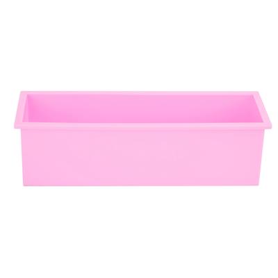 1200ML Rectangle Silicone Soap Mold DIY Toast Mould Making Box Tool