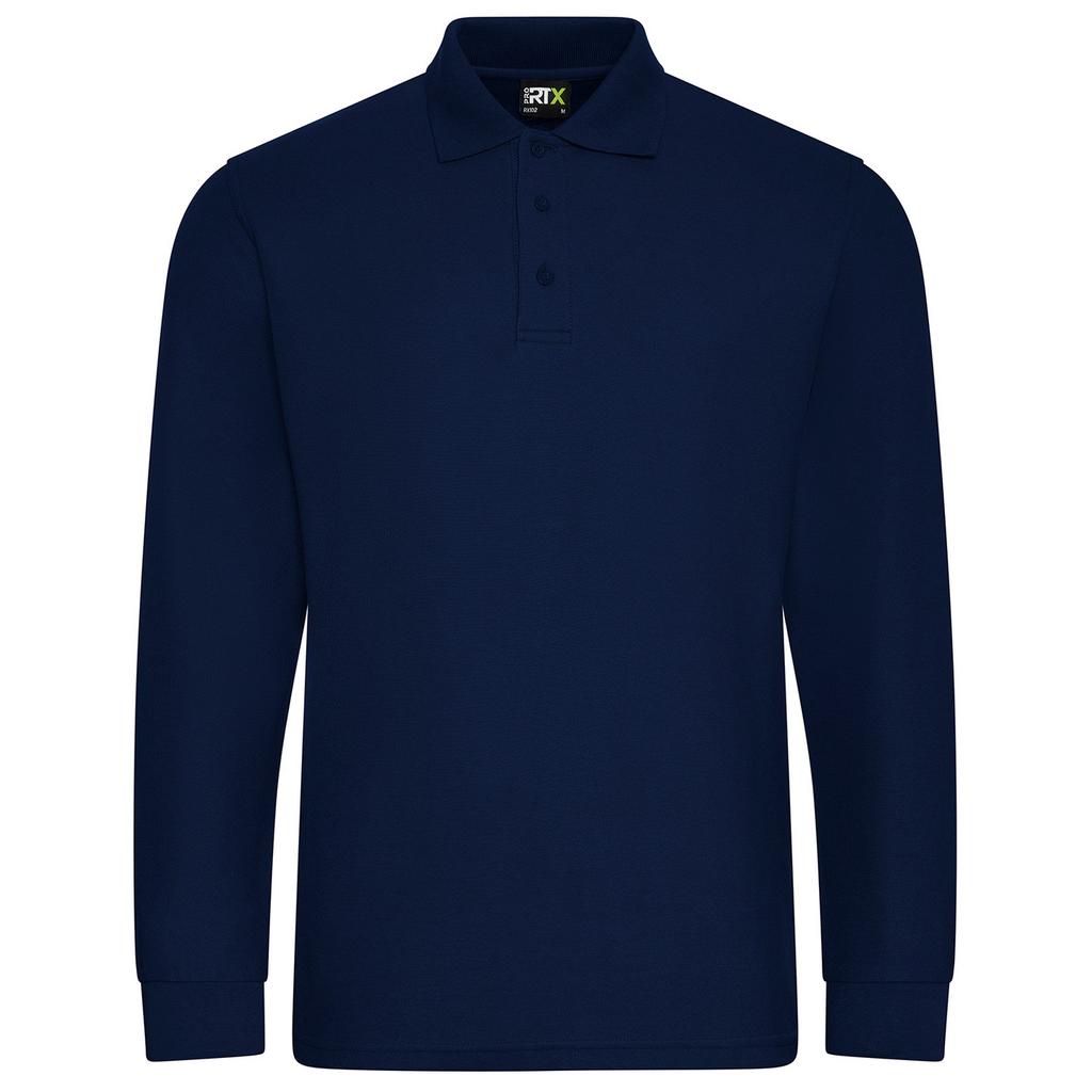 Pro RTX Mens Pique Long-Sleeved Polo Shirt