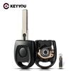 Carcasă Cheie Transponder KEYYOU Cu Cip ID48 Pentru VW Polo Golf pentru SEAT Ibiza Leon pentru SKODA Octavia Cu Lumină și Baterie Cheie Mașină
